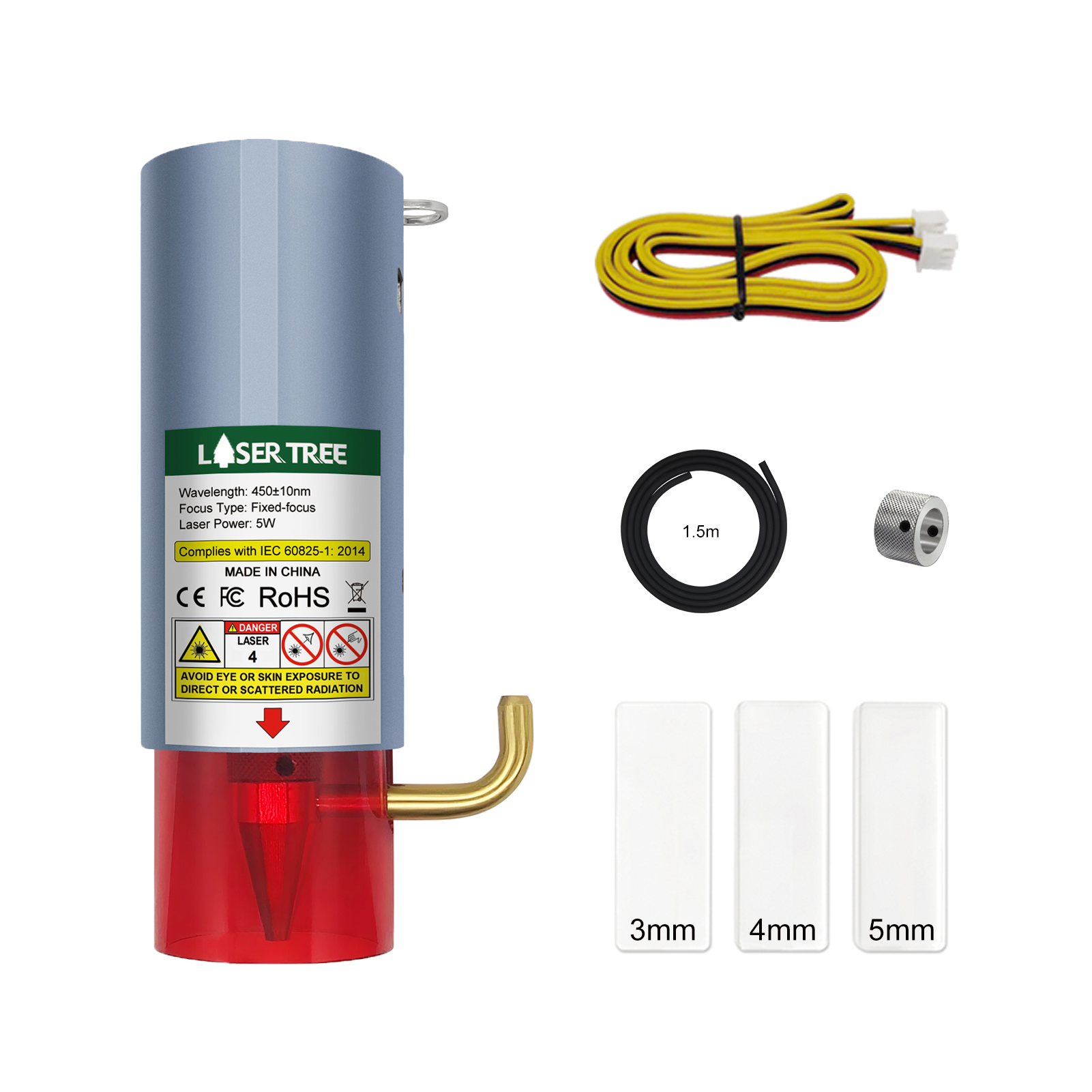 10W/5W Laser Module for 3018 CNC,with Air Assist