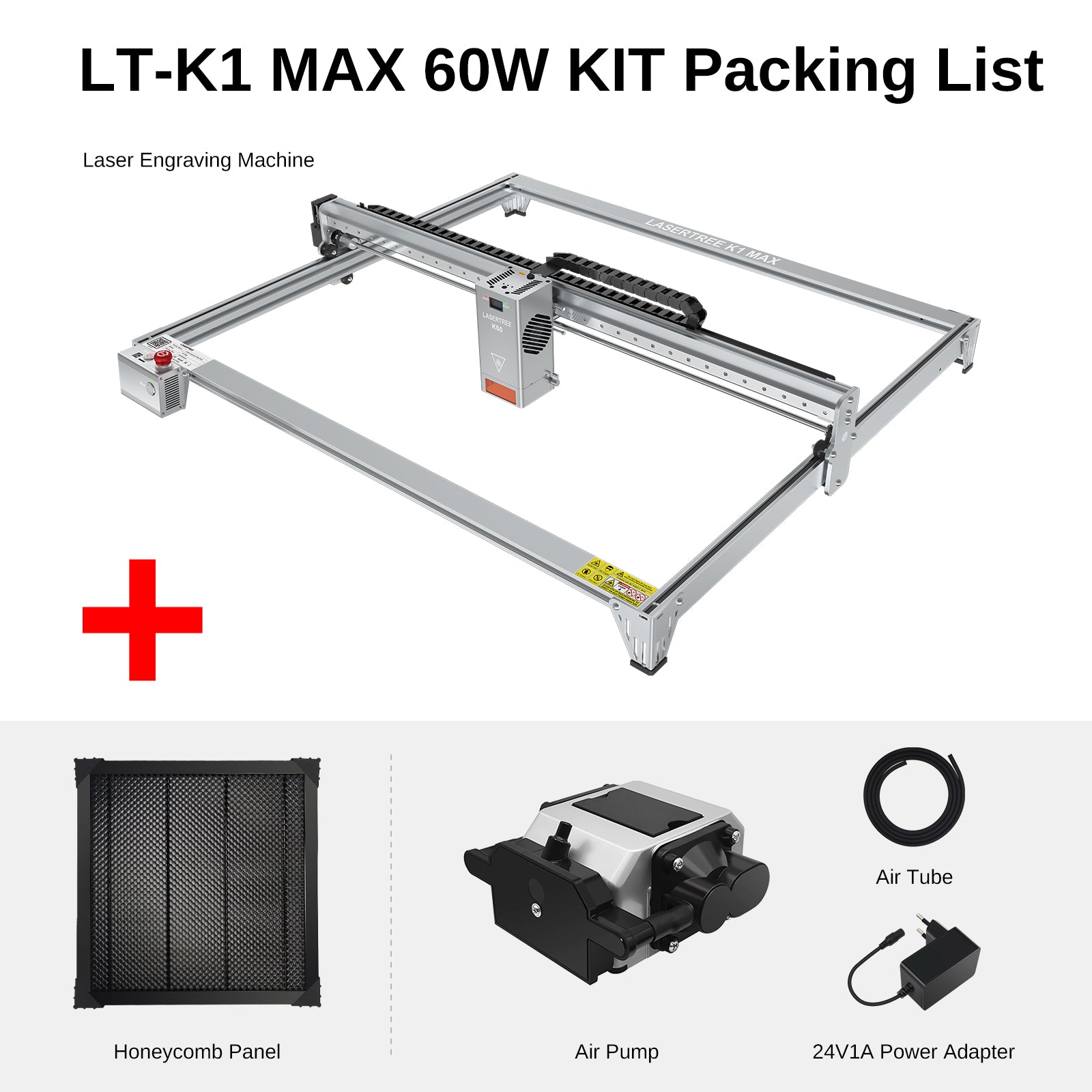 Lasertree K1 Max 60W Laser Engraver 800*600MM Engraving Size
