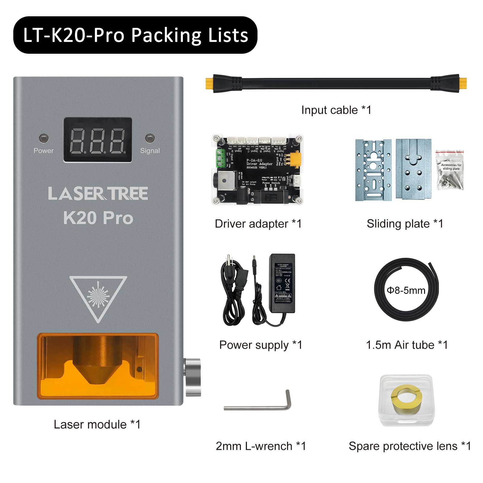 LASER TREE K20 Pro 20W Optical Power Laser Module