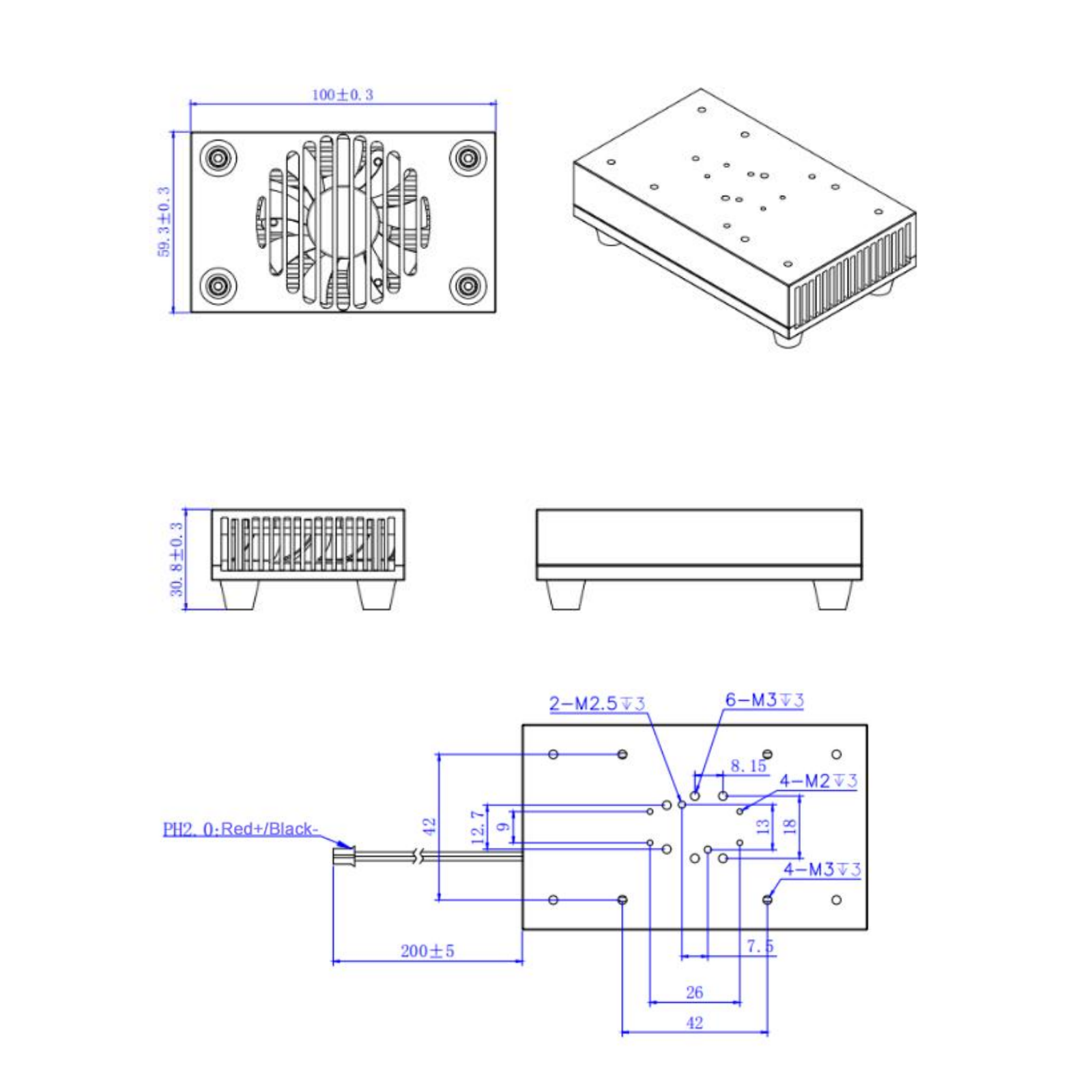 Laser Heat Sink For Fiber Coupled Laser Diode