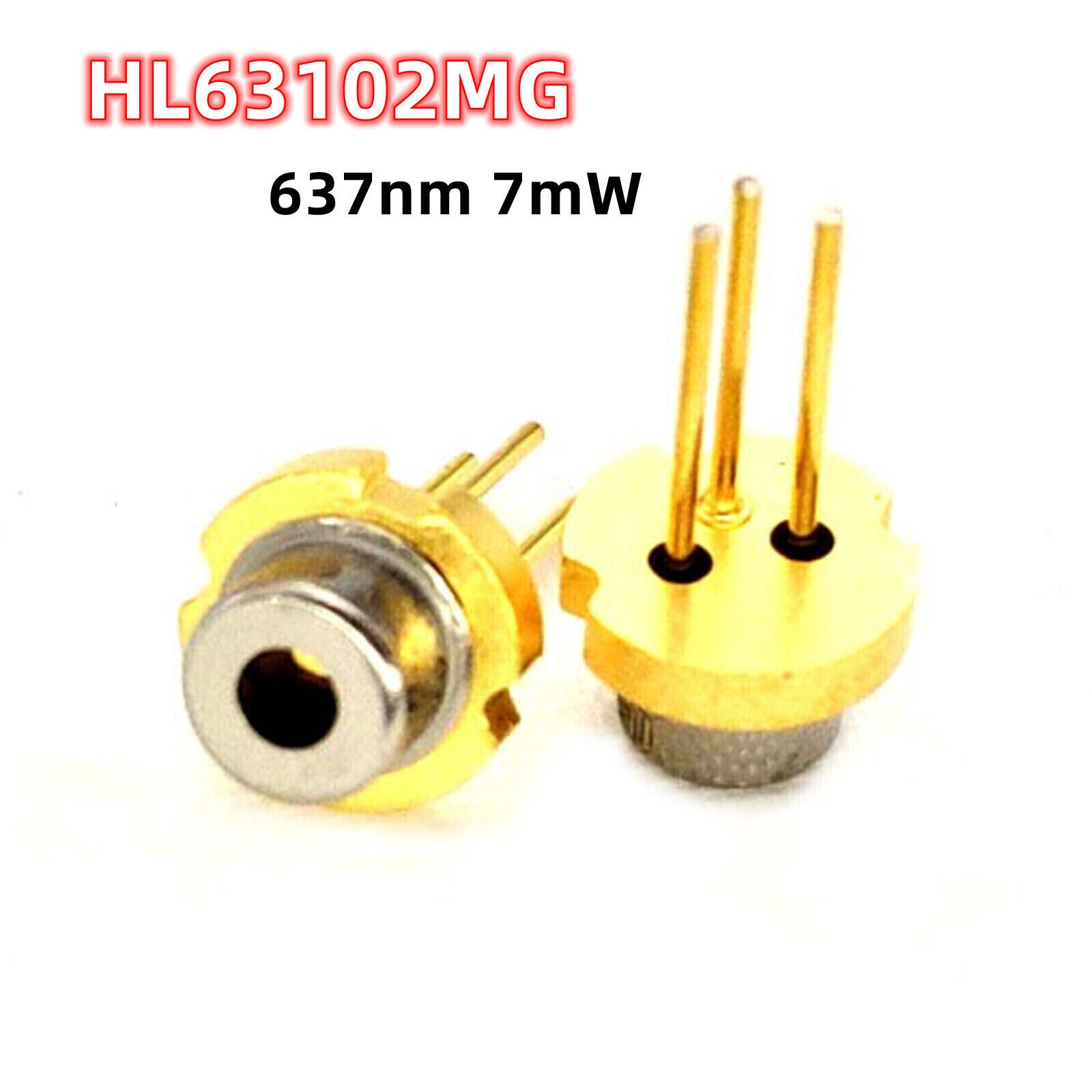 Ushio HL63102MG 637nm 7mw Red Laser Diode