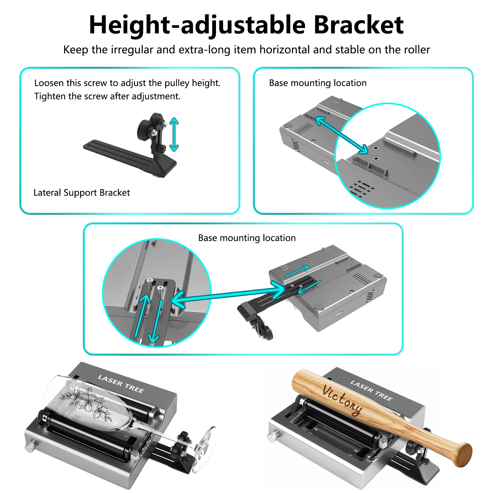 LASER TREE Rotary Roller for Cylinder Engraving
