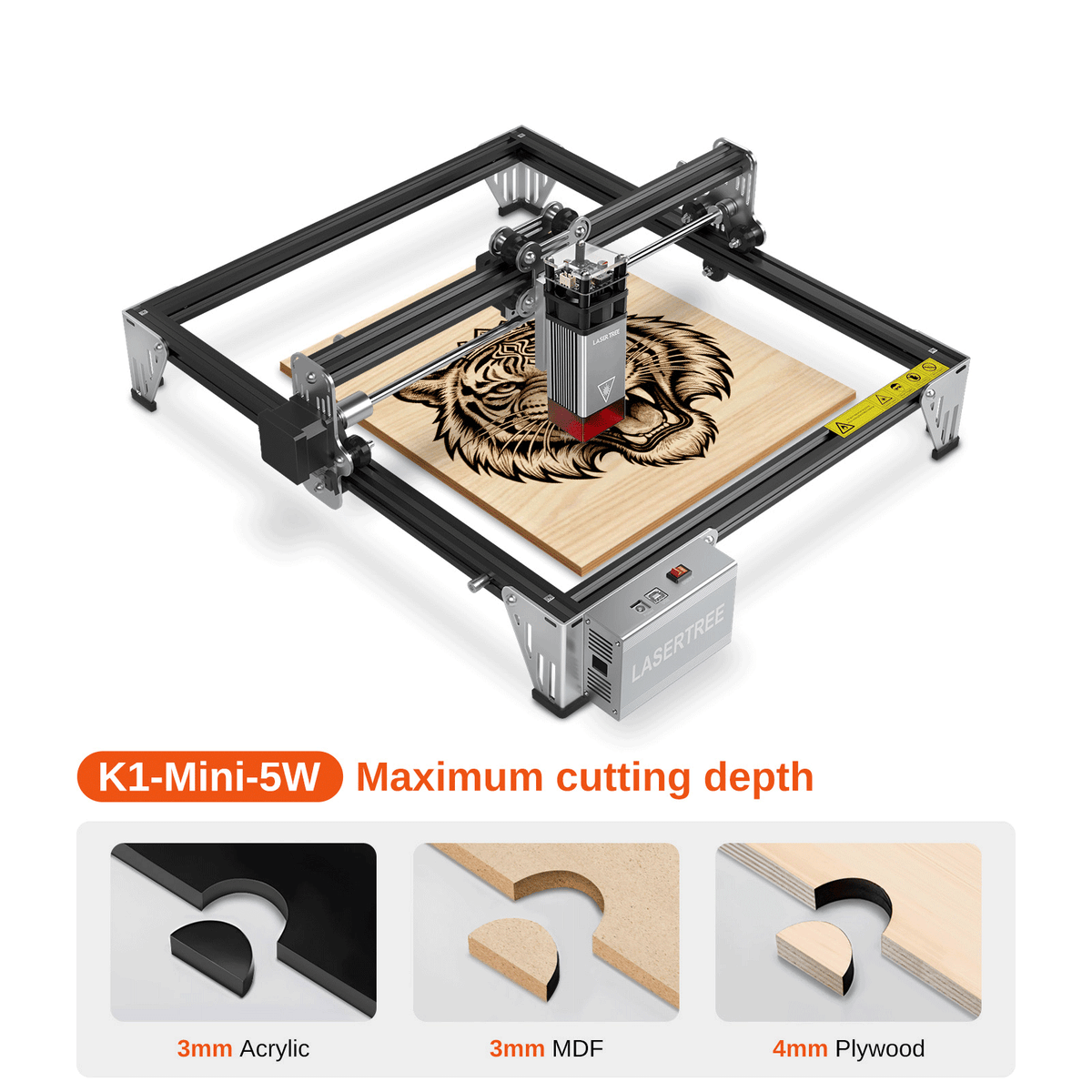 Laser Tree K1 Mini 5W Laser Cutting & Engraving Machine