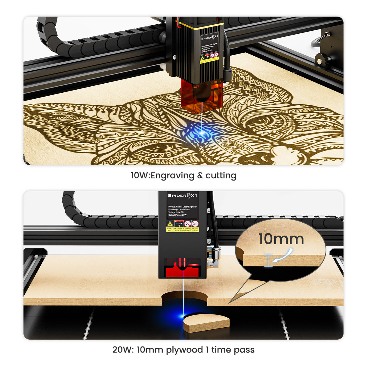 Tyvok Spider X1S Laser Engraver & Cutter