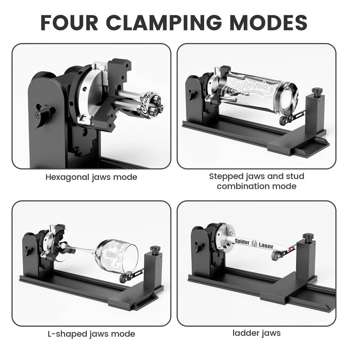 Tyvok - All New Rotary Pro 2 for Spider Laser Engraver