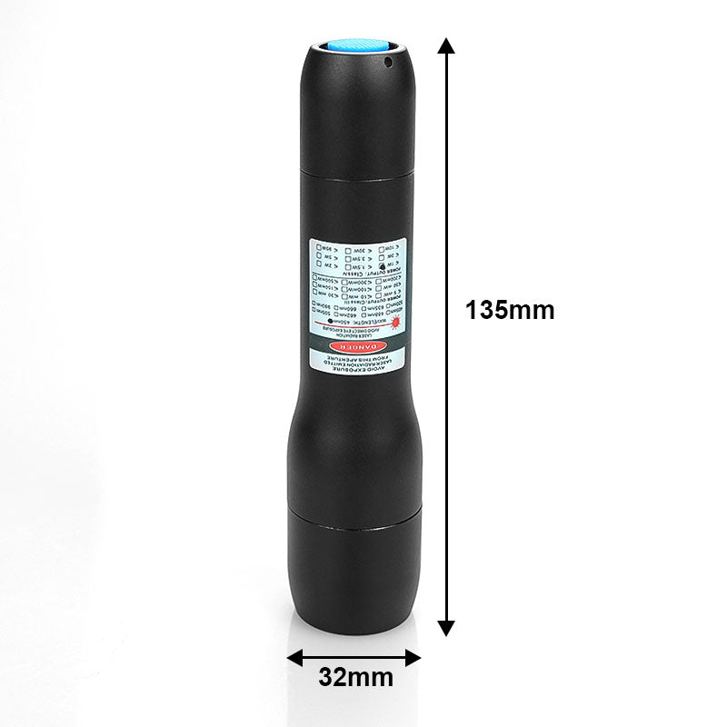 Laser Tree 488nm 60mW Blue Light Diode Laser Flashlight