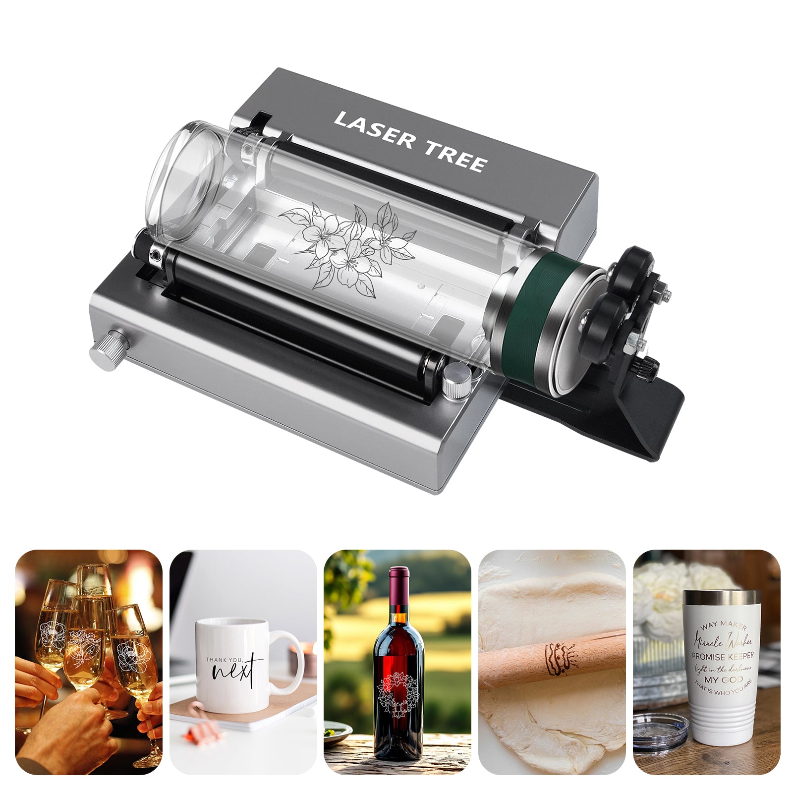 LASER TREE Rotary Roller for Cylinder Engraving